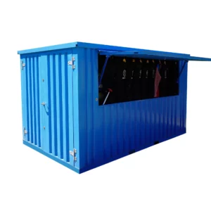 Recipiente de barra removível 4 × 2 metros xl azul ral 5015