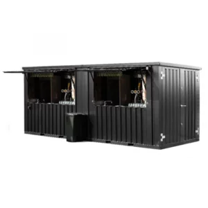 Recipiente de barra removível 6 × 2 metros xl preto ral 9005