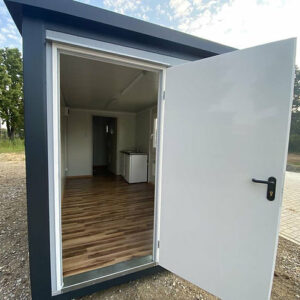 Contêiner 6x2.40m + WC, chuveiro e cozinha