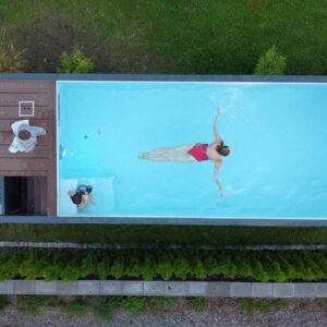 Contêiner de piscina de 6,2 mx 2,5 m de natação, esporte e spa