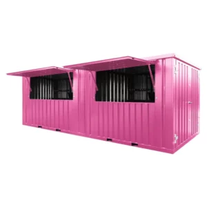 Recipiente de barra removível 6 × 2 metros xl ral ral 3015