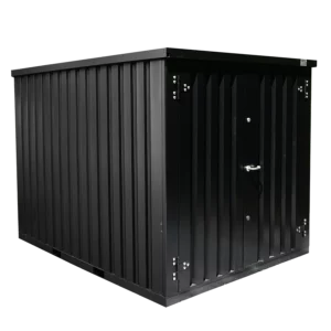 Contêiner de armazenamento de 3 x 2 metros - com porta dupla pequena