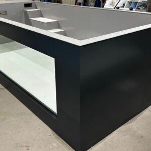 Piscina de polipropileno 6,5 mx 2,5 m com 4 m de janela da piscina