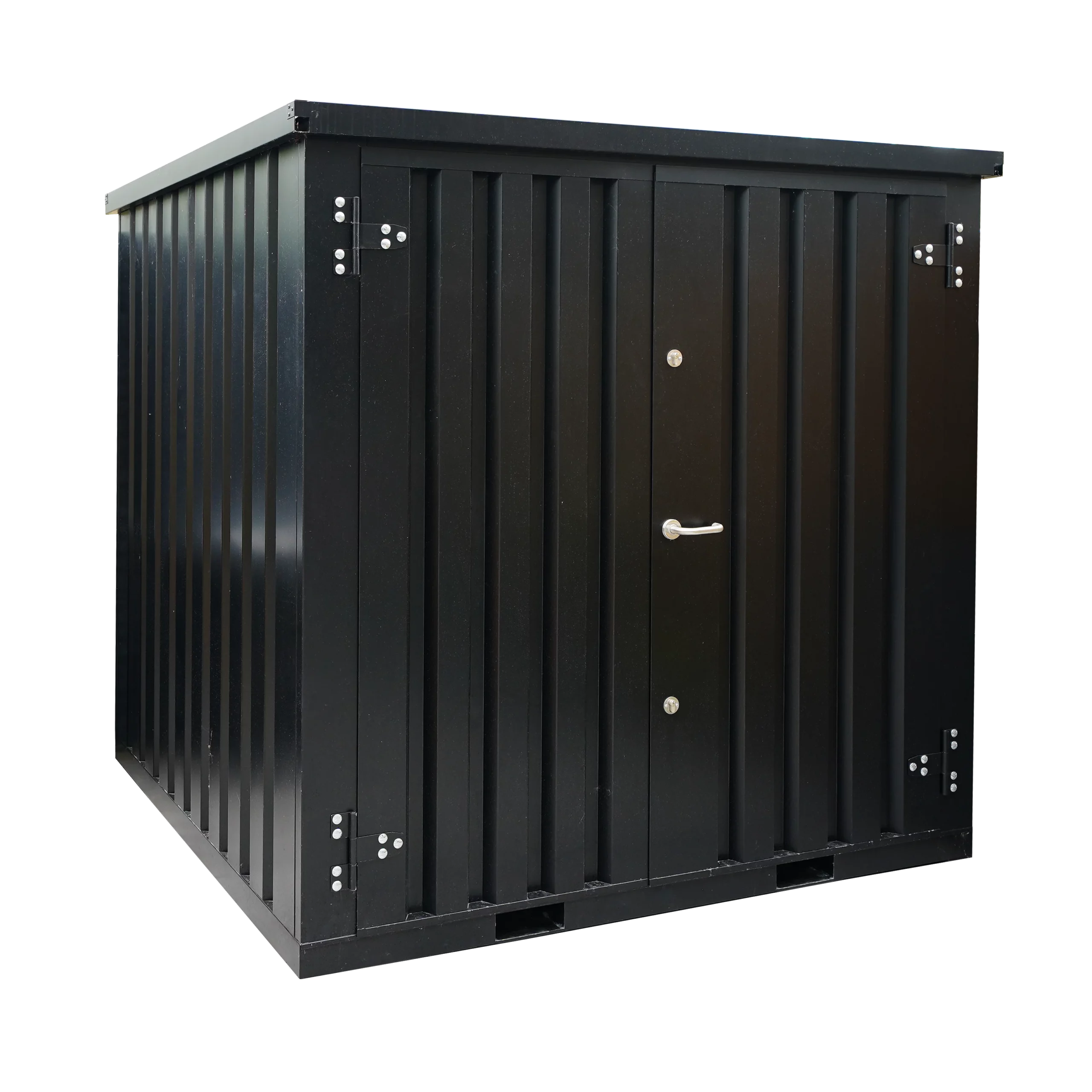 Recipiente de armazenamento 2 x 2 metros - com porta dupla - azul